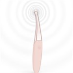 Розовый точечный вибромассажер Senzi Vibrator - 14,7 см. - фото 1367282