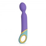 Фиолетовый вибромассажер Base Wand Vibrator - 24 см. 184787 - фото 11290