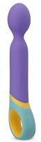 Фиолетовый вибромассажер Base Wand Vibrator - 24 см. - фото 1419460