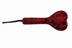Красная шлепалка-сердечко с цветочным принтом - 28 см. - фото 1311333