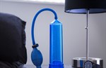 Синяя ручная вакуумная помпа Male Enhancement Pump - фото 1311936