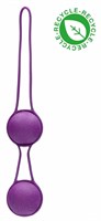 Фиолетовые вагинальные шарики Geisha со шнурком - фото 1367303