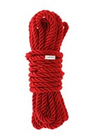 Красная веревка для шибари DELUXE BONDAGE ROPE - 5 м. - фото 1411118