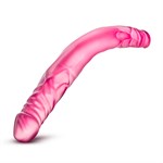Розовый двусторонний фаллоимитатор 14 Double Dildo - 35,5 см. 185433