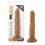 Кофейный фаллоимитатор без мошонки Dr. Skin Realistic Cock Basic 7.5 - 19 см. 185441 - фото 73882