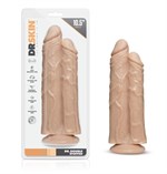 Телесный сдвоенный фаллоимитатор Double Trouble Double Shaft Dildo - 24 см. 185451 - фото 74262