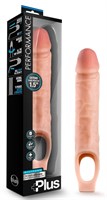 Телесный реалистичный фаллоудлинитель 10 Inch Silicone Cock Sheath Penis Extender - 25,4 см. - фото 1430039