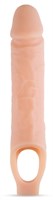 Телесный реалистичный фаллоудлинитель 10 Inch Silicone Cock Sheath Penis Extender - 25,4 см. - фото 1430038