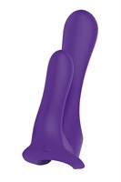 Фиолетовый вибромассажер-насадка N 34 RECHARGEABLE COUPLES VIBE - фото 1416107