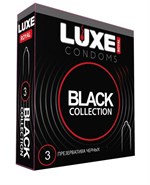Черные презервативы LUXE Royal Black Collection - 3 шт. - фото 299896
