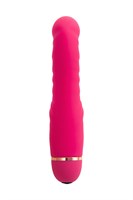 Розовый ребристый вибратор Capy - 17,4 см. - фото 1367363