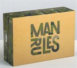 Складная коробка Man rules - 16 х 23 см. - фото 311971