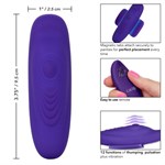 Фиолетовый стимулятор в трусики Lock-N-Play Remote Pulsating Panty Teaser - фото 1312339