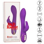 Фиолетовый вибратор-кролик с нагревом Jack Rabbit Signature Heated Silicone Rotating - 21,5 см. - фото 1414163