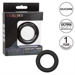 Черное эрекционное кольцо Link Up Ultra-Soft Verge - фото 1330540
