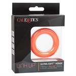 Оранжевое эрекционное кольцо Link Up Ultra-Soft Verge. - фото 1330542