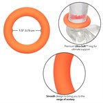 Оранжевое эрекционное кольцо Link Up Ultra-Soft Verge. - фото 1330544