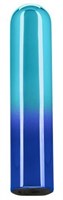 Голубой гладкий мини-вибромассажер Glam Vibe - 9 см. - фото 1324904