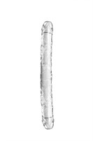 Прозрачный двусторонний фаллоимитатор Infinity - 33,5 см. - фото 1367630