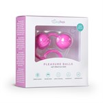 Розовые вагинальные шарики с ребрышками Roze Love Balls - фото 1367783