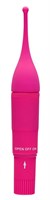 Розовый клиторальный вибромассажер Clitoral Tickler - 16,2 см. - фото 1417300