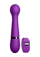 Фиолетовый вибромассажер Kegel Wand - 18,5 см. - фото 1367814