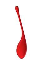 Красный вагинальный шарик METIS на шнурке с кристаллом - фото 1314752