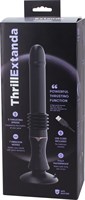 Черная секс-машина ThrillExtanda с функцией поступательных движений - 28,5 см. - фото 302673