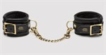 Черные наручники Bound to You Faux Leather Wrist Cuffs - фото 1367907