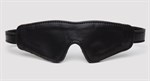 Черная плотная маска на глаза Bound to You Faux Leather Blindfold - фото 302441