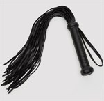 Черный кожаный флоггер Bound to You Faux Leather Flogger - 63,5 см. - фото 302456