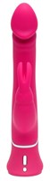 Розовый вибратор-кролик Realistic Dual Density Rechargeable Rabbit Vibrator - 25,5 см. - фото 1315081
