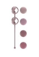 Набор из 4 розовых вагинальных шариков Valkyrie - фото 1316066