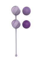 Набор из 4 фиолетовых вагинальных шариков Valkyrie - фото 1368024