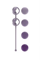 Набор из 4 фиолетовых вагинальных шариков Valkyrie - фото 1368022
