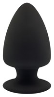 Черная анальная втулка Premium Silicone Plug S - 9 см. 188349 - фото 62637