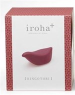 Бордовый клиторальный стимулятор IROHA TORI - фото 1316354