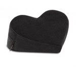 Черная вельветовая подушка для любви Liberator Retail Heart Wedge - фото 1417818