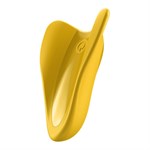 Желтый унисекс вибратор на палец High Fly - фото 1316923