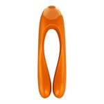 Оранжевый универсальный унисекс вибростимулятор Candy Cane - фото 1316935