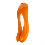 Оранжевый универсальный унисекс вибростимулятор Candy Cane - фото 1316933