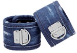 Синие джинсовые наручники Roughend Denim Style 188623 - фото 131791