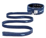 Синий джинсовый ошейник With Leash Roughend Denim Style 188633 - фото 131821