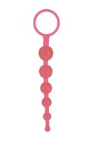 Розовая анальная цепочка DRAGONZ TALE ANAL - 20 см. - фото 1316945