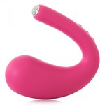 Ярко-розовый вибратор Dua G-spot   Clitoral Wearable Vibrator - 17,8 см. - фото 303934