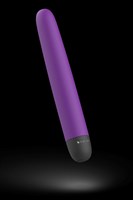 Фиолетовый классический вибратор Bgood Classic - 18 см. - фото 1368240