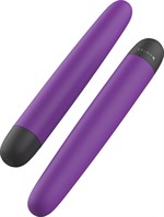 Фиолетовый классический вибратор Bgood Classic - 18 см. - фото 1368242