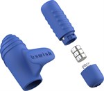 Синий вибростимулятор на пальчик Bteased Basic Finger Vibrator - фото 1433153