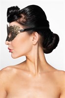 Золотистая карнавальная маска  Альциона  - фото 1317185