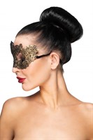 Золотистая карнавальная маска  Курса  - фото 1317206